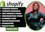 build shopify store design redesign, shopify website, shopify dropshipping store